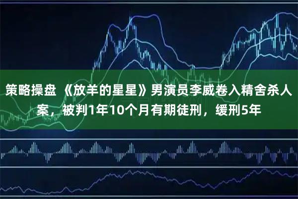 策略操盘 《放羊的星星》男演员李威卷入精舍杀人案，被判1年10个月有期徒刑，缓刑5年